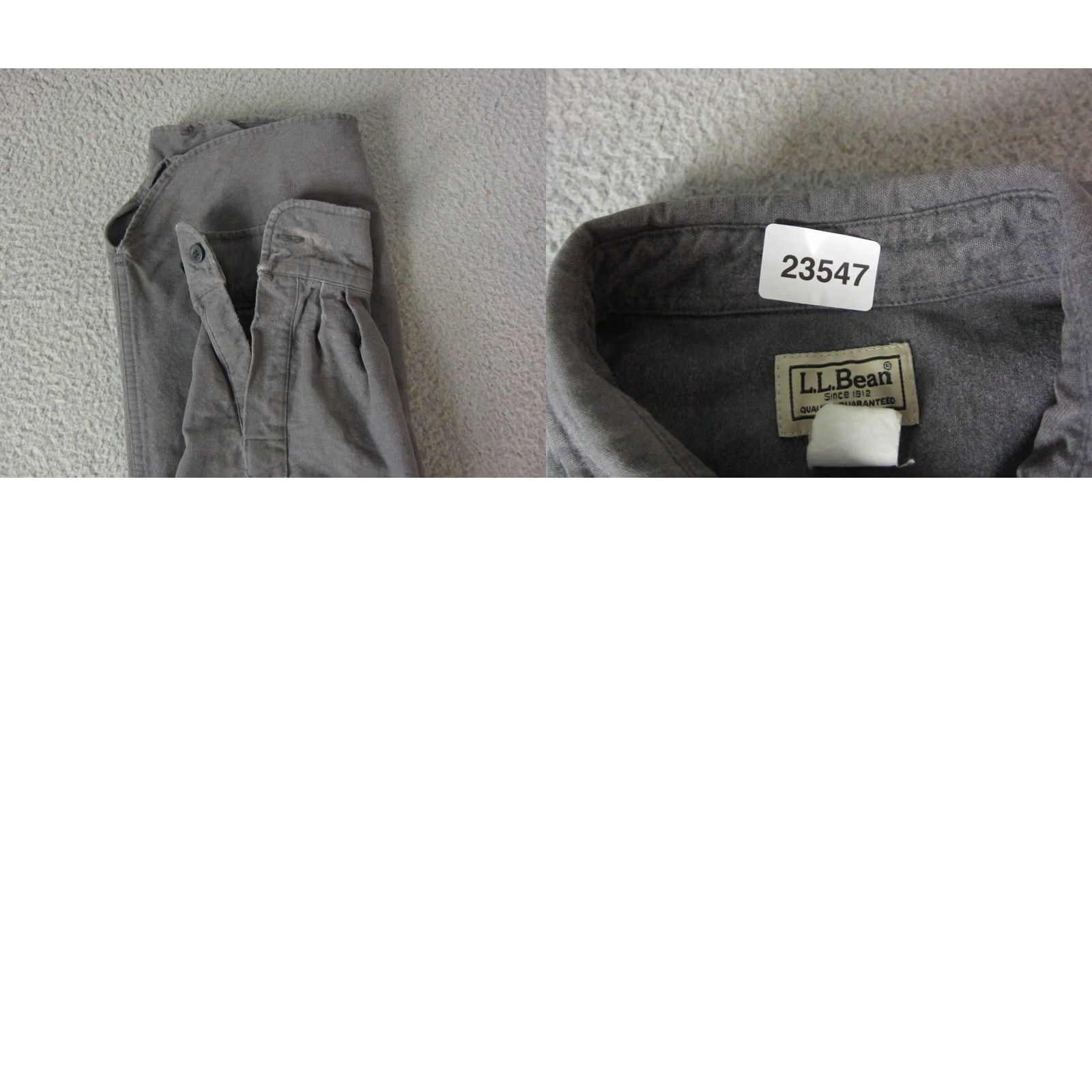 Vintage VINTAGE L.L. Bean Shirt LT Adult Gray Cotton Flannel Chamois Button-Up 90s Mens Tall Big & Tall Size US L / EU 52-54 / 3 - 10 Thumbnail