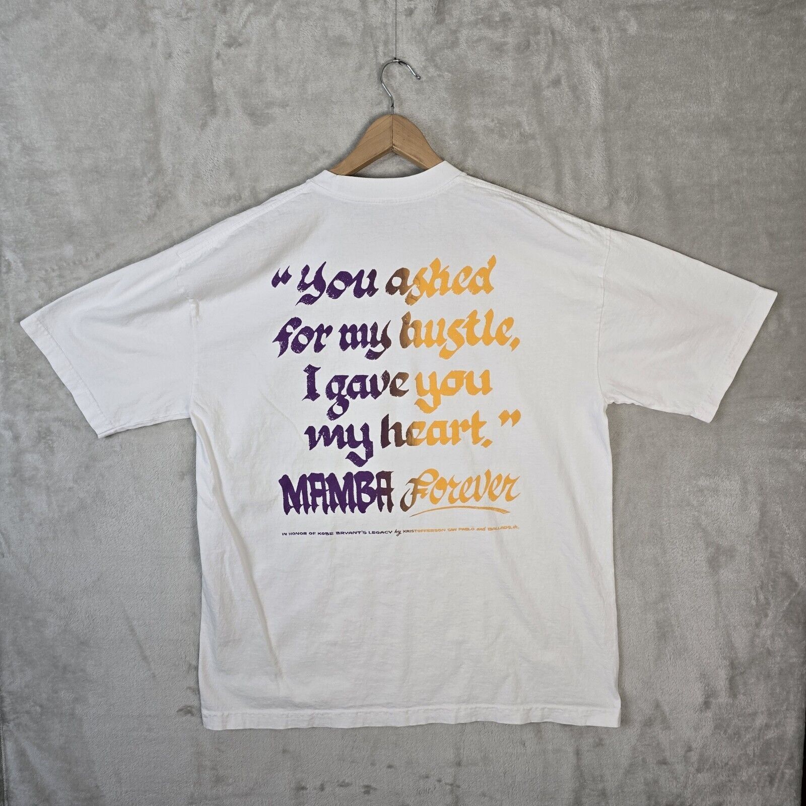 NBA Kobe Bryant Black Mamba Forever Shirt Size XL Lakers Size US XL / EU 56 / 4 - 5 Thumbnail