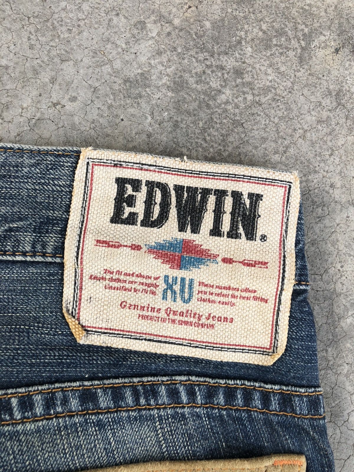 Who Decides War Japanese Edwin Navajo Flared Jeans Bootcut Distressed Size US 33 - 18 Thumbnail