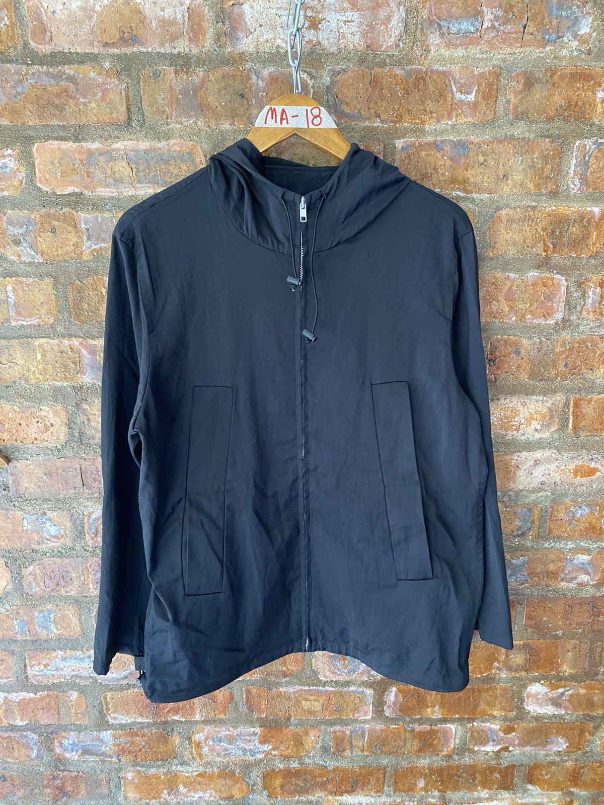 Yohji Yamamoto 1990s Wxyz workshop yohji yamamoto 4 pocket Black hoodie Size US M / EU 48-50 / 2 - 2 Thumbnail