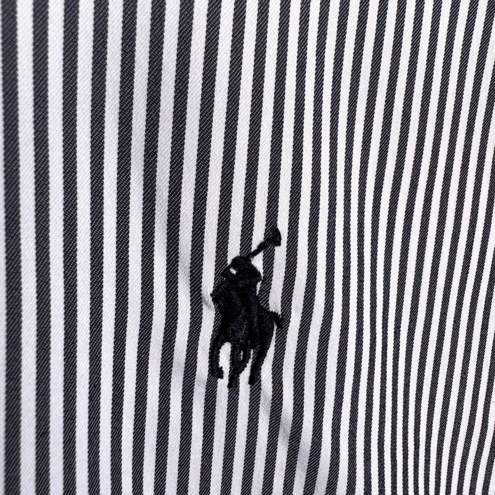 Ralph Lauren Ralph Lauren Shirt Mens 4XLT Tall Performance Nylon Stretch Wicking Pinstripe Shirt Size US XXL / EU 58 / 5 - 3 Thumbnail