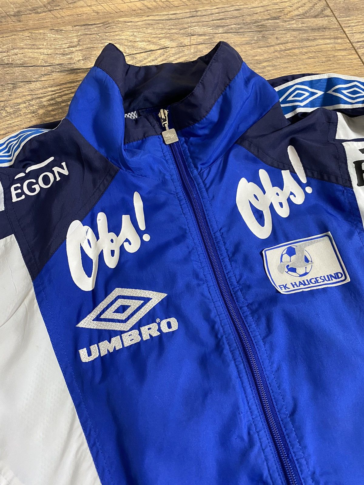 Umbro Vintage Umbro FK Haugesund Football Jacket XL Paal Wilson Size US XL / EU 56 / 4 - 2 Thumbnail