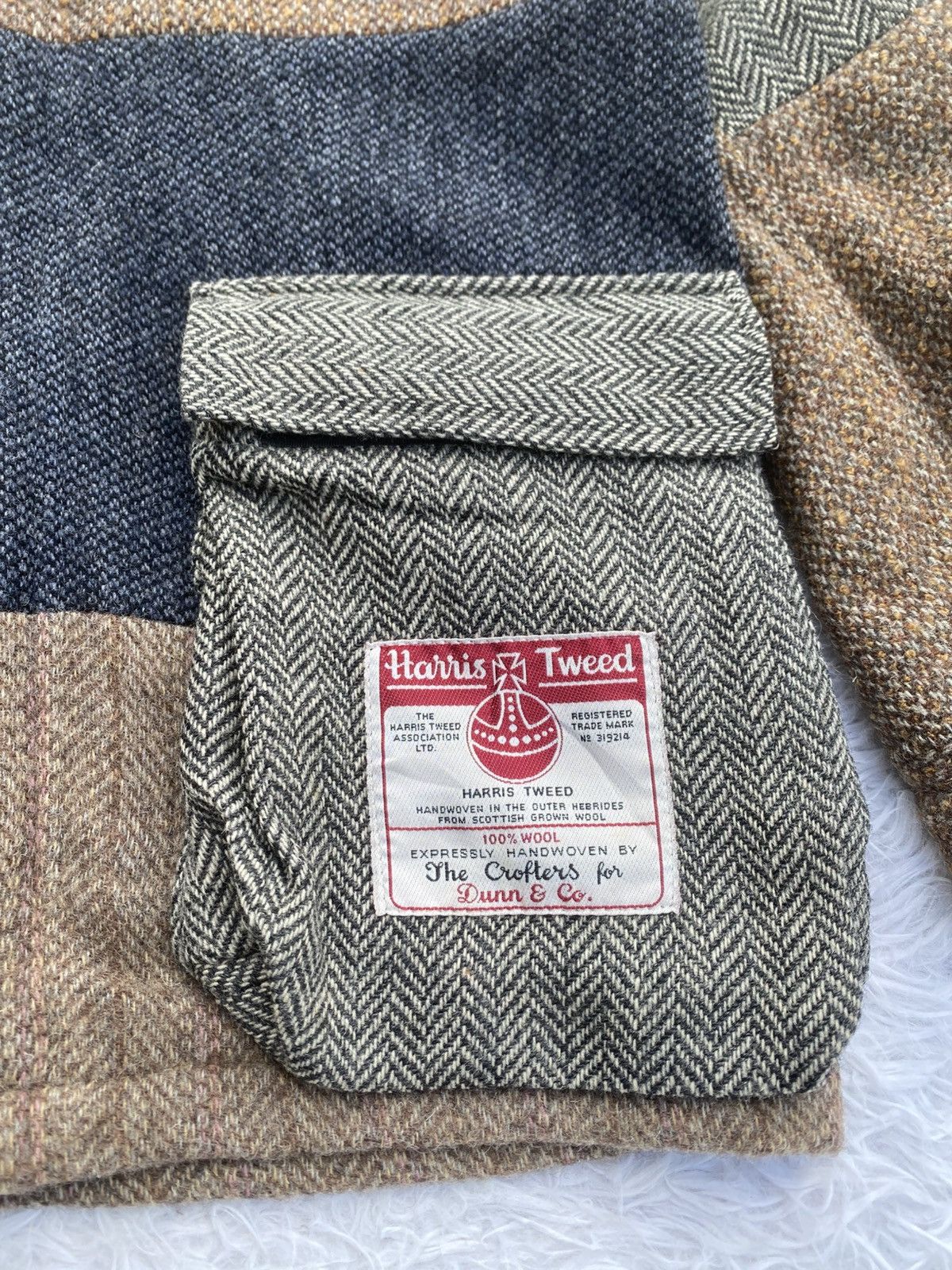 Harris Tweed Rare 1998 Vintage Harris Tweed multitone wool hoodie jacket Size US M / EU 48-50 / 2 - 9 Thumbnail