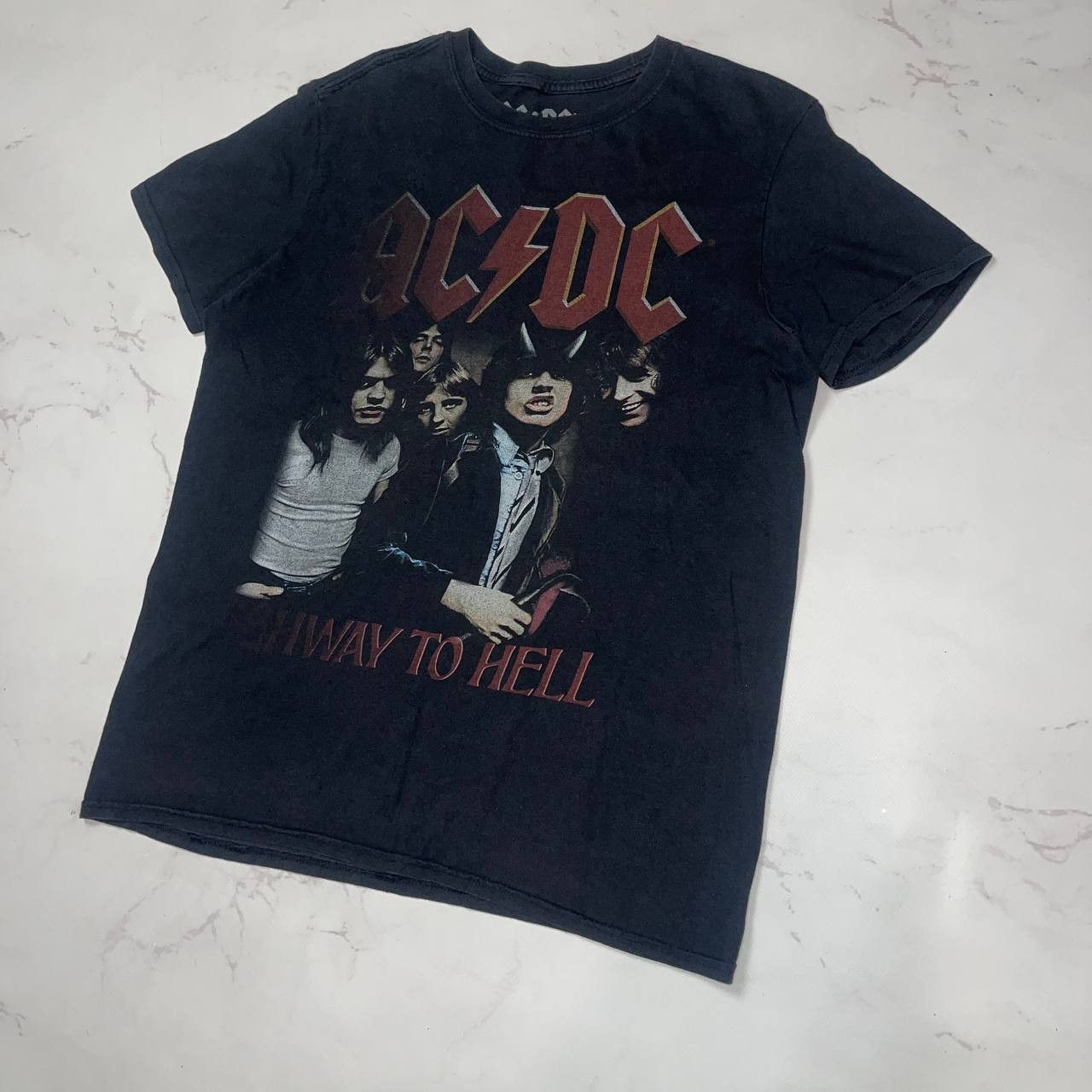 Vintage Vintage AC/DC Highway To Hell Rock Band Graphic T Shirt Tee Size US M / EU 48-50 / 2 - 5 Thumbnail