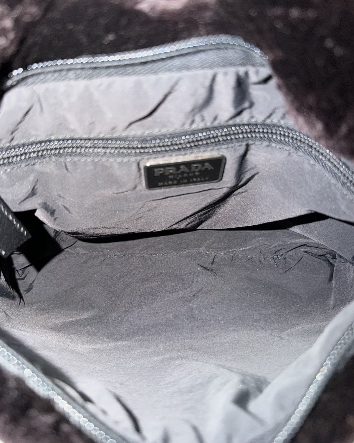 Prada PRADA Fall Winter 1999 Fur & Mesh Shoulder Bag Size ONE SIZE - 6 Thumbnail