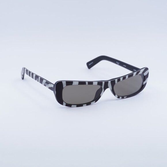 Jacquemus Jacquemus CAPRI JAC/55 C8 Sunglasses Black and White Zebra Size ONE SIZE - 5 Thumbnail