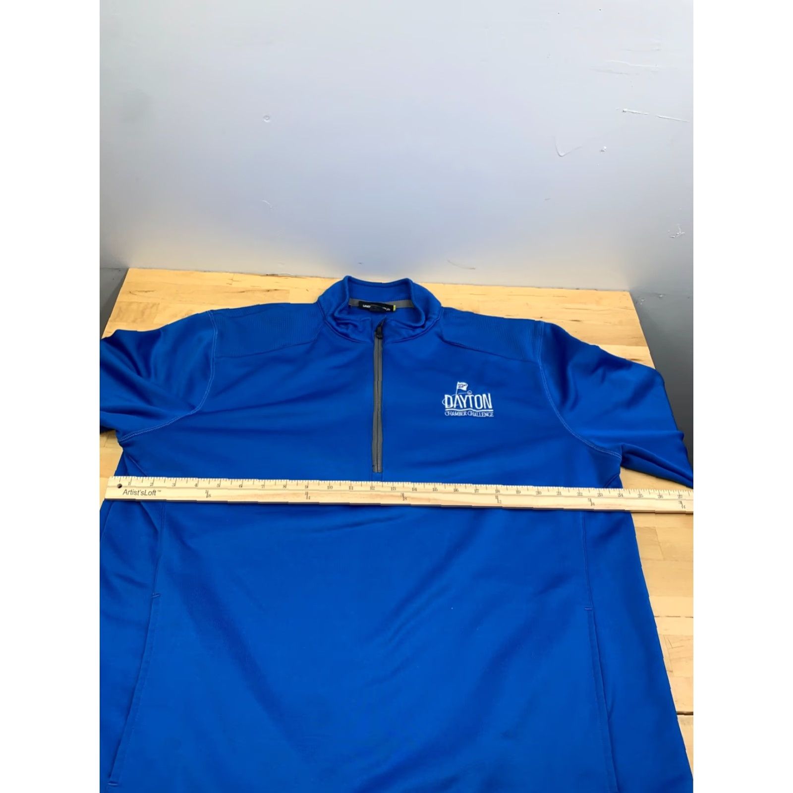 Under Armour Under armour Pullover 1/4 Zip Mens XL Casual Activewear Golf Blue Loose Lightweight Breathable Polyester Mock Neck Surrey? Size US XL / EU 56 / 4 - 7 Thumbnail