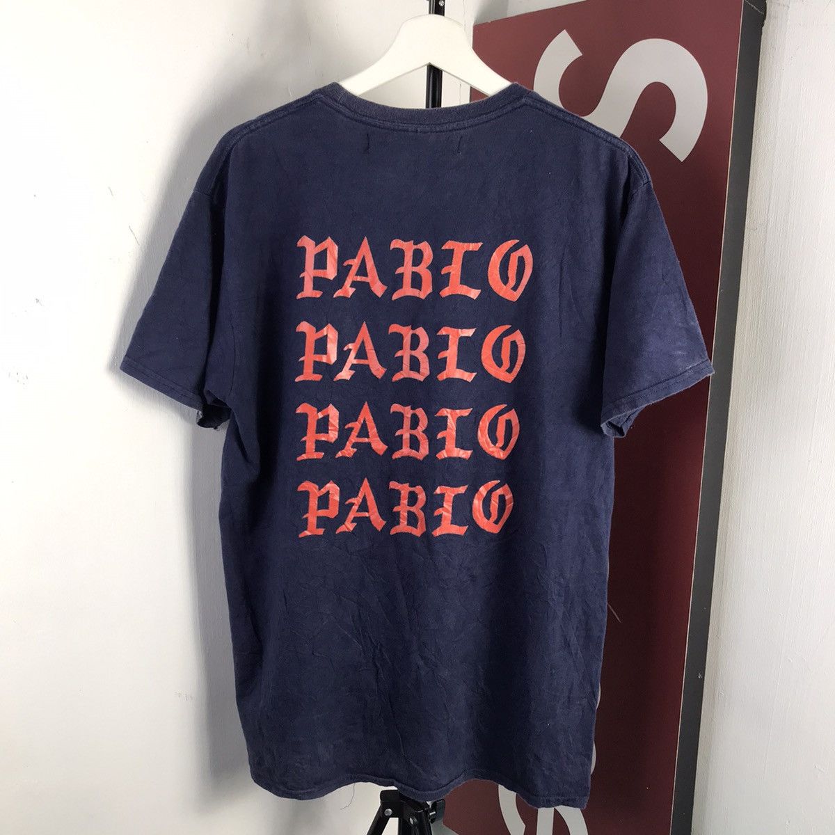 image of Kanye West Streetwear Yeezy I Feel Like Pablo T-Shirt in Blue, Men's (Size Medium)
