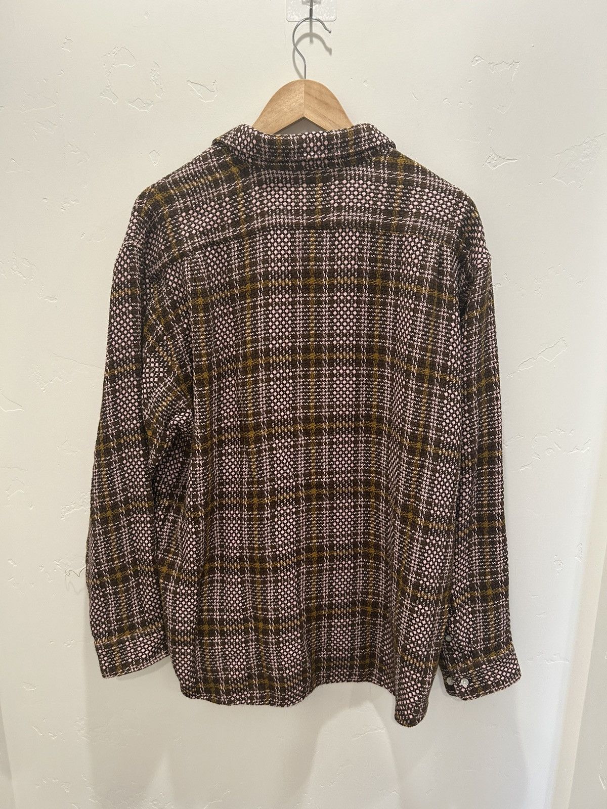 Supreme Supreme Brown Knit Flannel Size US L / EU 52-54 / 3 - 2 Thumbnail