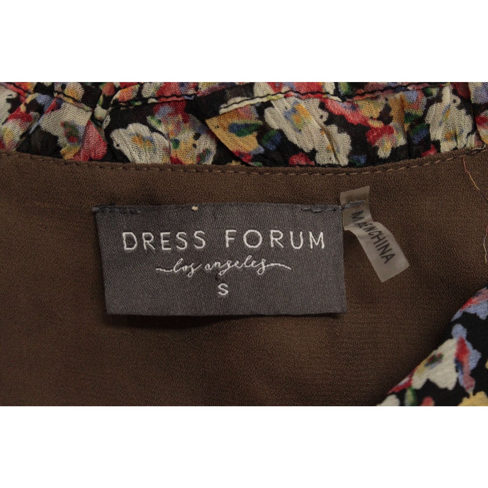 Vintage Dress Forum Women Los Angeles Floral Boho Mini Dress Small Forest Fairy Romantic Size S / US 4 / IT 40 - 7 Thumbnail