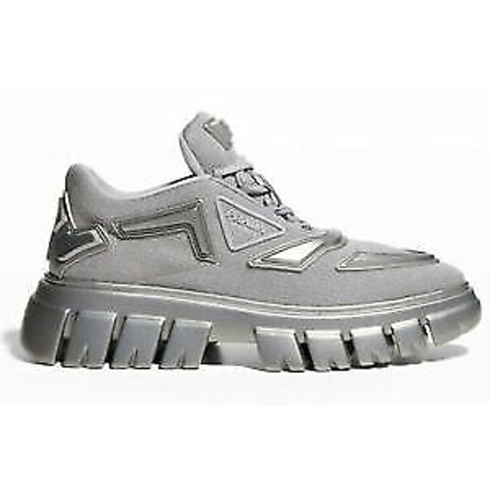 Prada Monolith Evolution Thunder Silver Platform Sneaker
