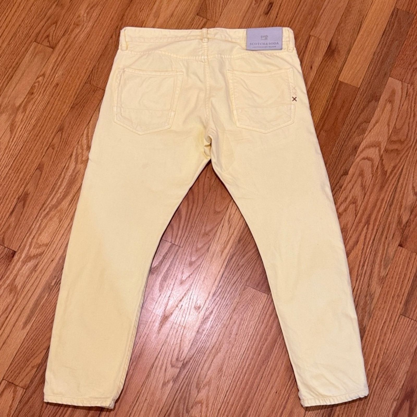 Scotch & Soda Scotch & Soda Ralston Regular Slim Yellow Jeans 32x27.25 Size US 32 / EU 48 - 3 Thumbnail