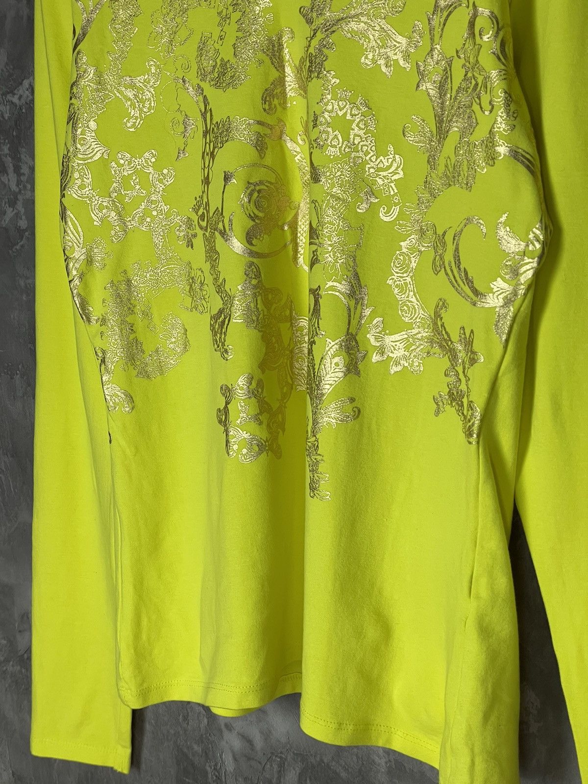 Versace × Vintage Versace Parfums line yellow diamond Y2K vintage t shirt Size M / US 6-8 / IT 42-44 - 16 Thumbnail