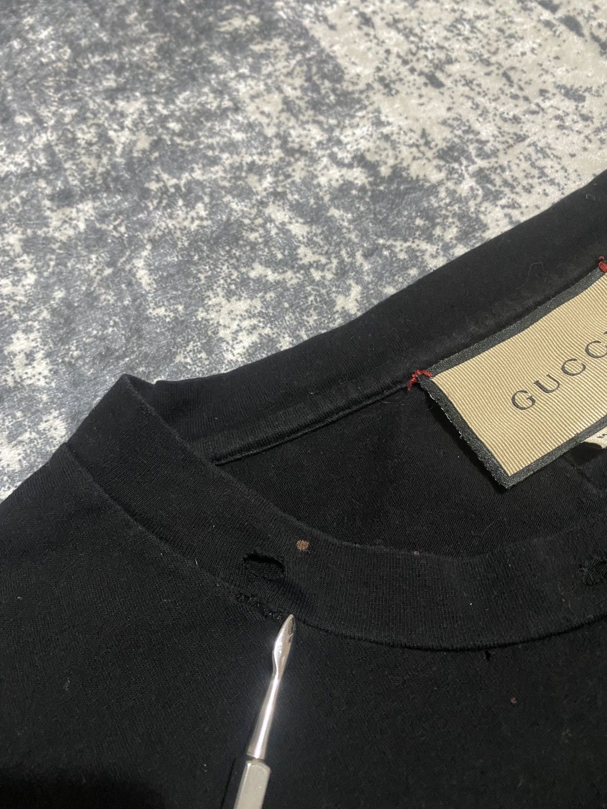 Gucci Luxury women Gucci big logo with Small flower on back Size L / US 10 / IT 46 - 12 Thumbnail