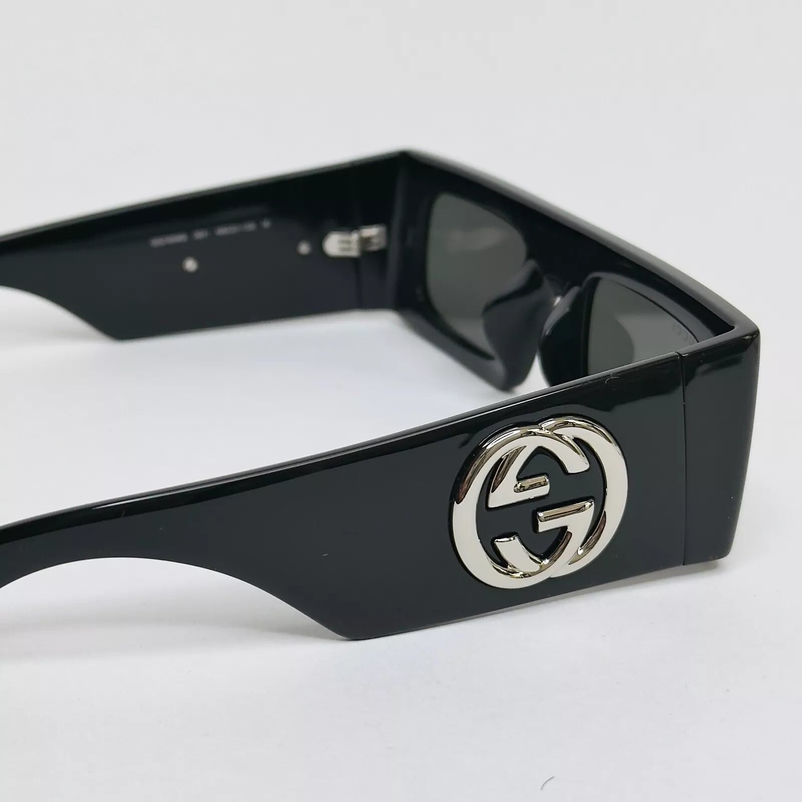 Gucci GUCCI 1646 Black Narrow Rectangular Gg 1646 S Sunglasses 001 Size ONE SIZE - 7 Thumbnail