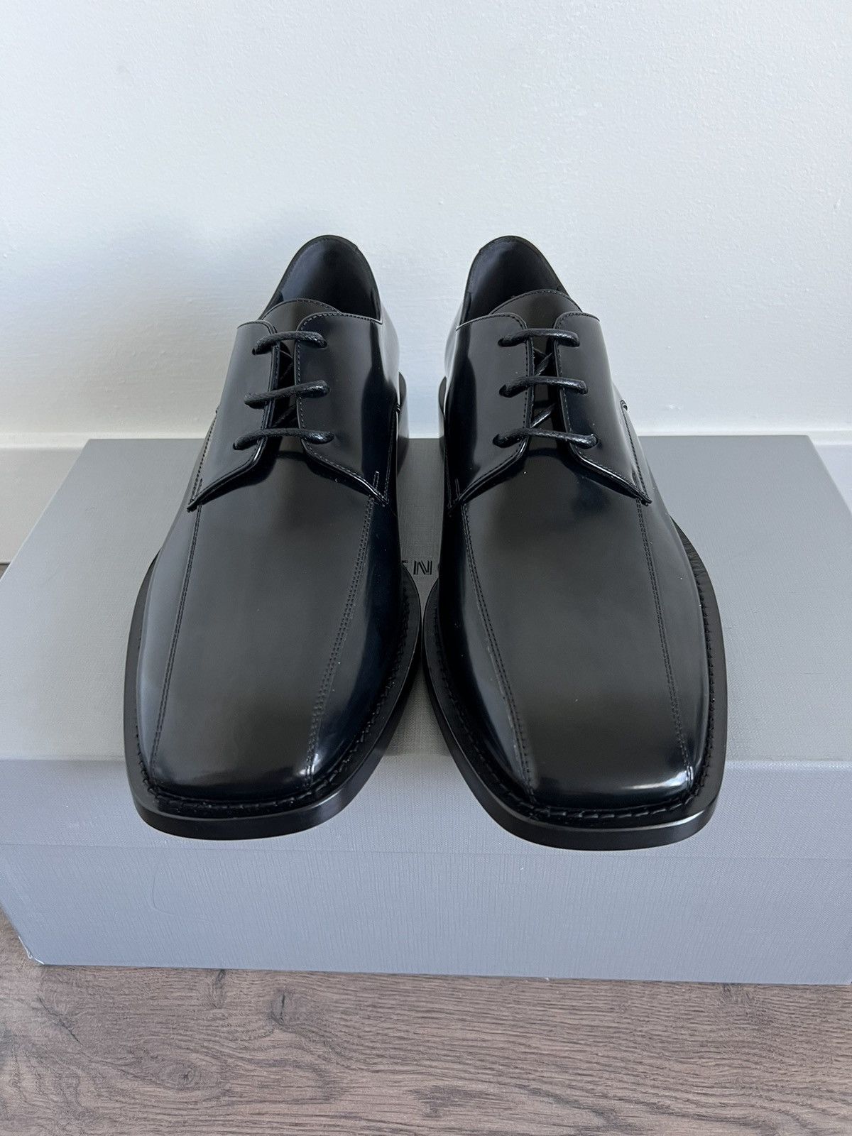 Balenciaga *SAMPLE* Balenciaga Square Toe Derby 40 Size US 7 / EU 40 - 4 Thumbnail