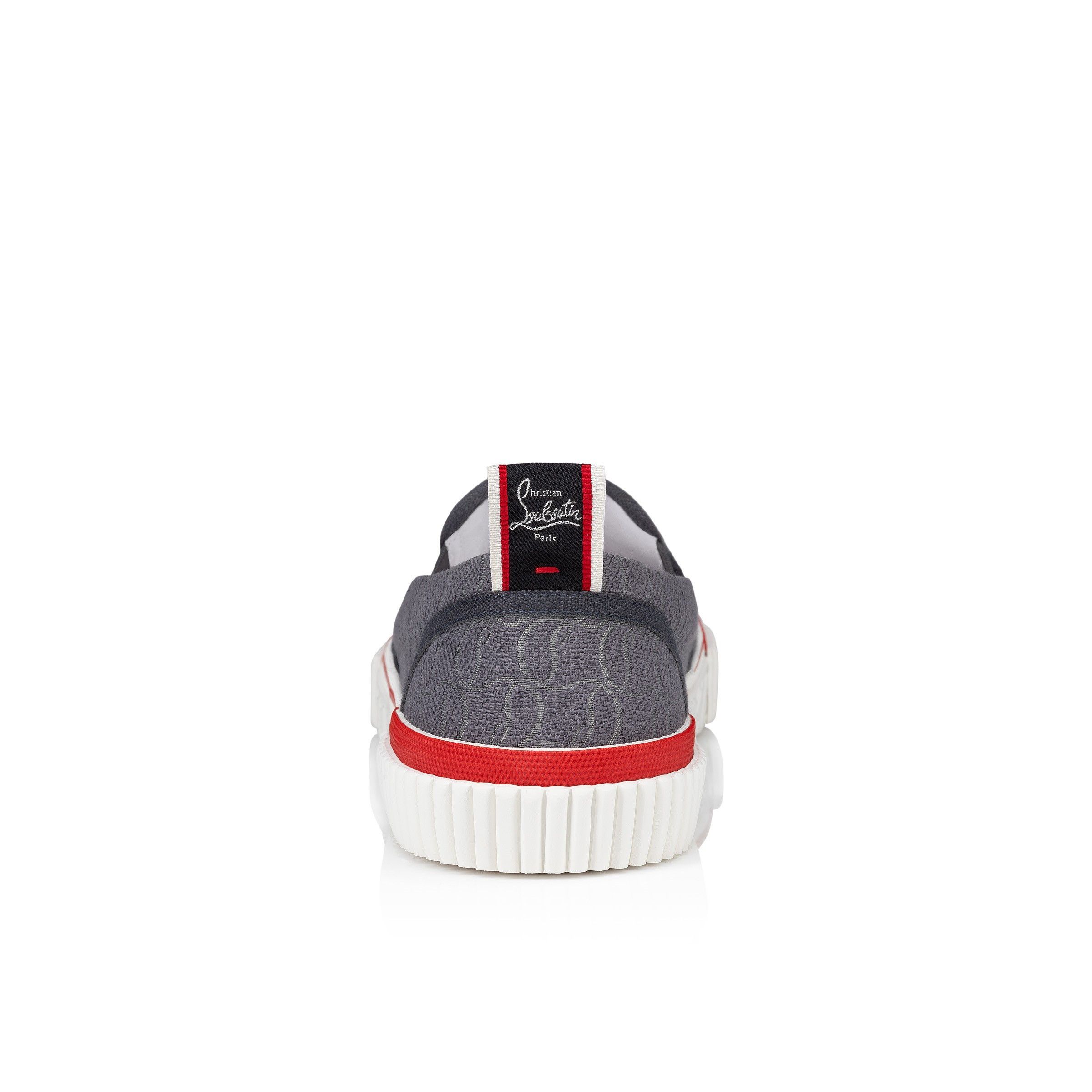 Christian Louboutin o1s1wg110625 Pedro Boat Flat Jacquard in Grey Size US 11.5 / EU 44-45 - 4 Thumbnail