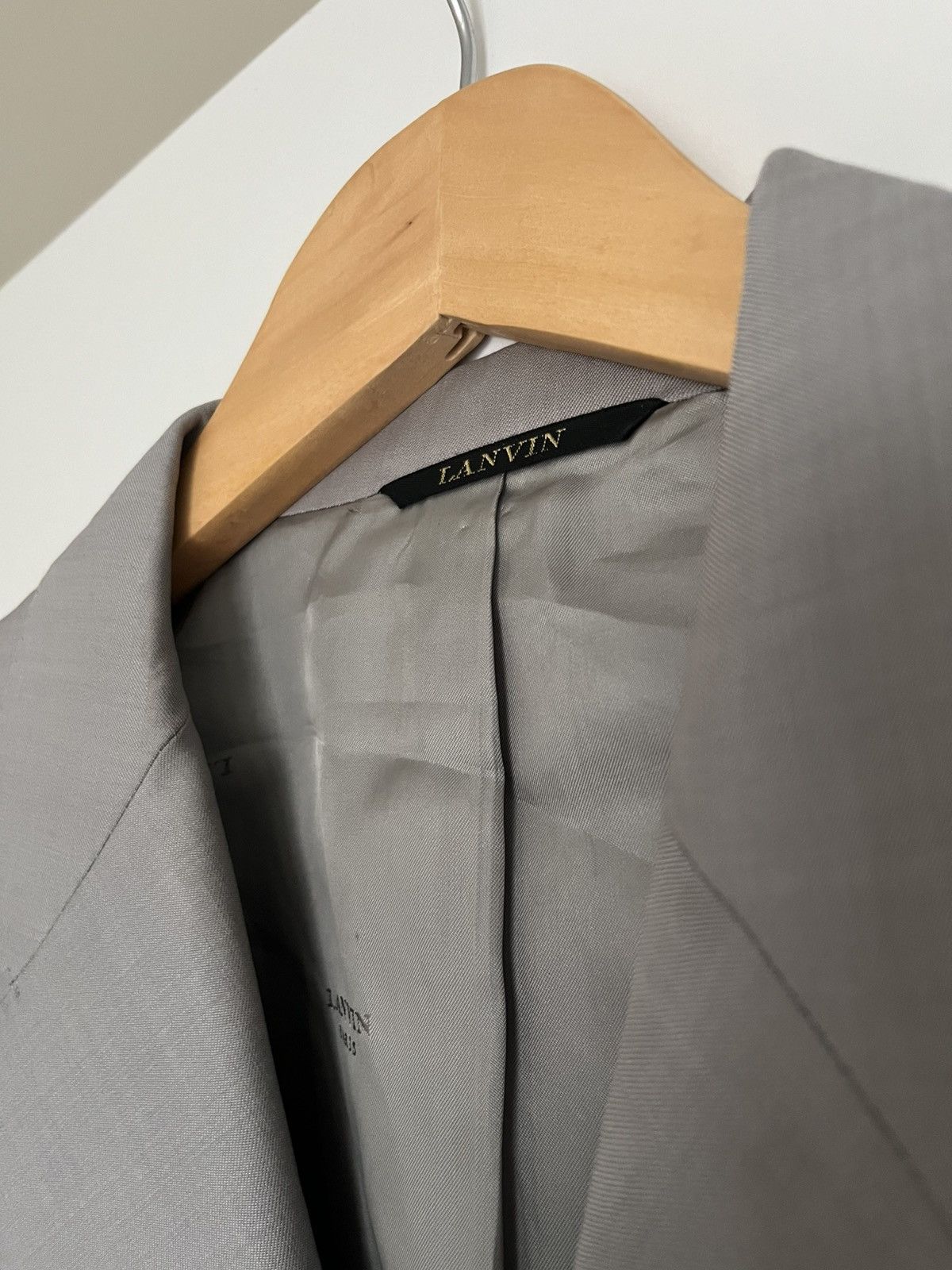 Lanvin vintage Lanvin grey wool blazer Size 52R - 2 Thumbnail