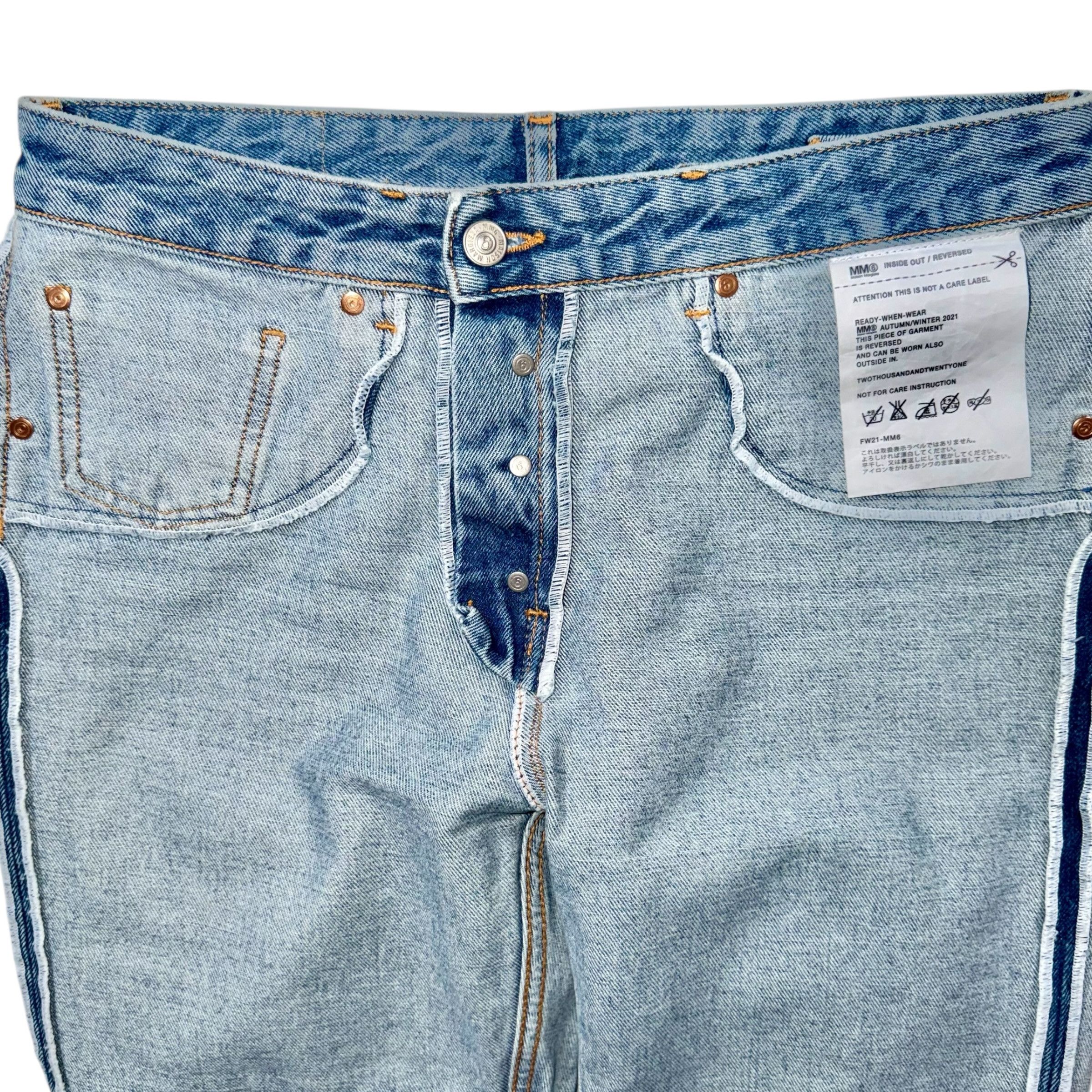 Maison Margiela Maison Margiela MM6 2021 Inside Out Panelled Jeans Size 28" / US 6 / IT 42 - 5 Thumbnail