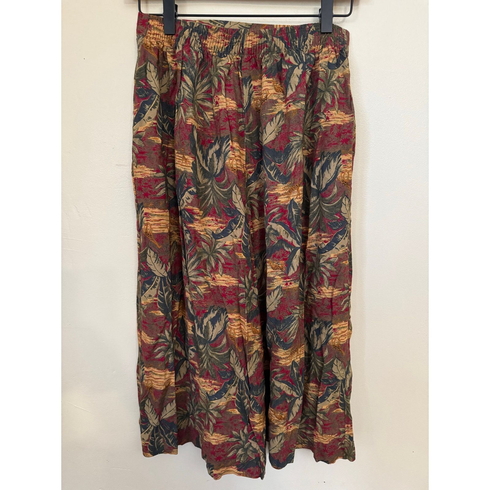 Other Vintage Southern Lady Safari Rayon Culottes Size 9/10 Size 32" / US 10 / IT 46 - 2 Thumbnail