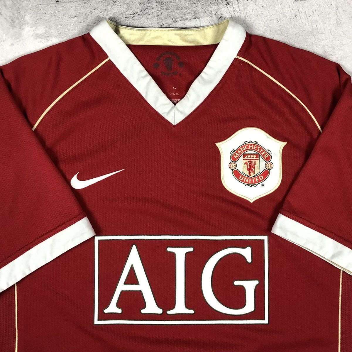 Nike Manchester United 2006-2007 Nike Home Soccer Jersey Size US S / EU 44-46 / 1 - 5 Thumbnail