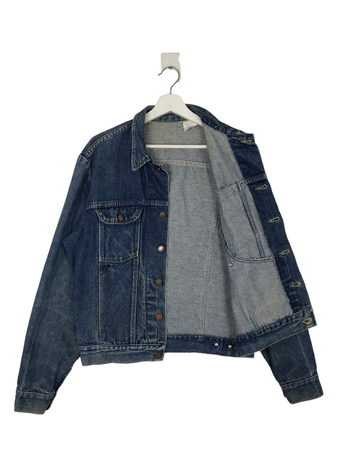 Rustler 🔥1980s RUSTLER DENIM TRUCKER JACKET MADE IN USA Size US M / EU 48-50 / 2 - 6 Thumbnail