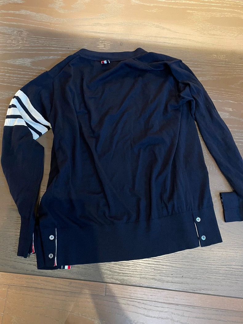 Thom Browne Thom Browne V-neck wool knit cardigan Size US S / EU 44-46 / 1 - 5 Thumbnail