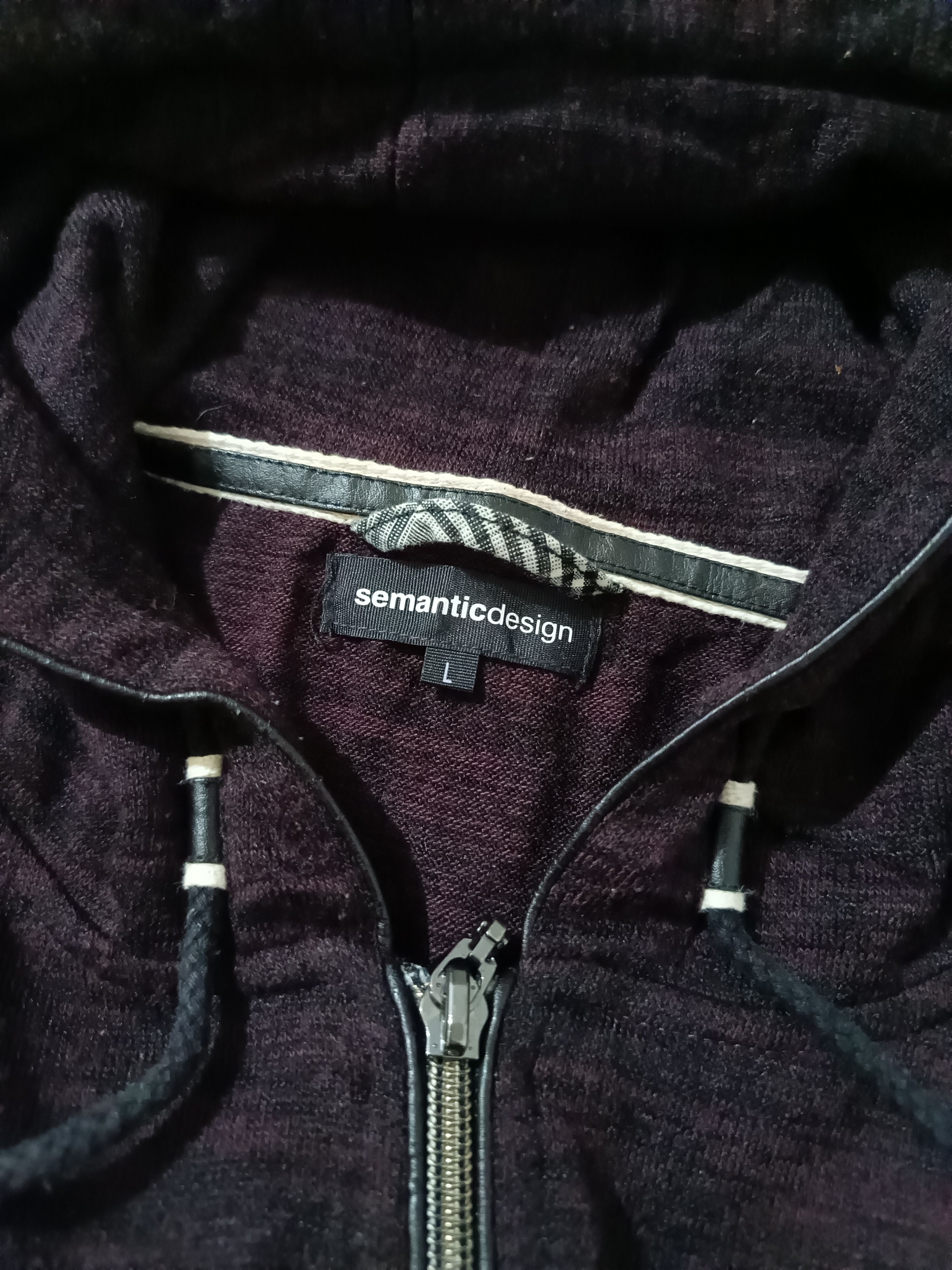 semanticdesign 2000s Semantic Design Maroon - Vkei Style Zip Hoodie Size US L / EU 52-54 / 3 - 8 Thumbnail