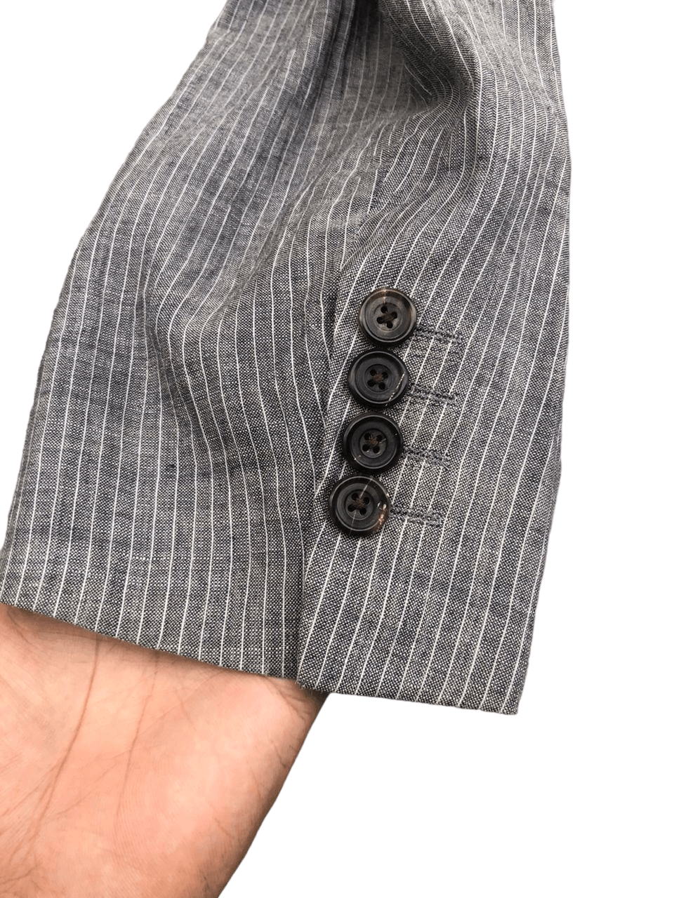 Burberry Burberry Blazers Coat Jacket Grey Striped Size US M / EU 48-50 / 2 - 8 Thumbnail