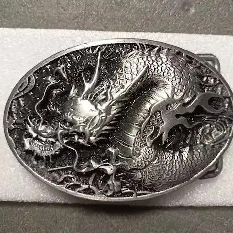 Jewelry Retro Metal Carving Dragon West Cowboy Belt Buckle Size ONE SIZE - 1 Thumbnail