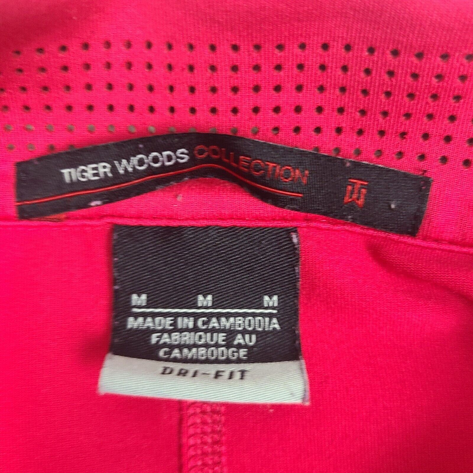Nike Nike Tiger Woods Collection Men's Red Snap Button Performanc Size US M / EU 48-50 / 2 - 2 Thumbnail