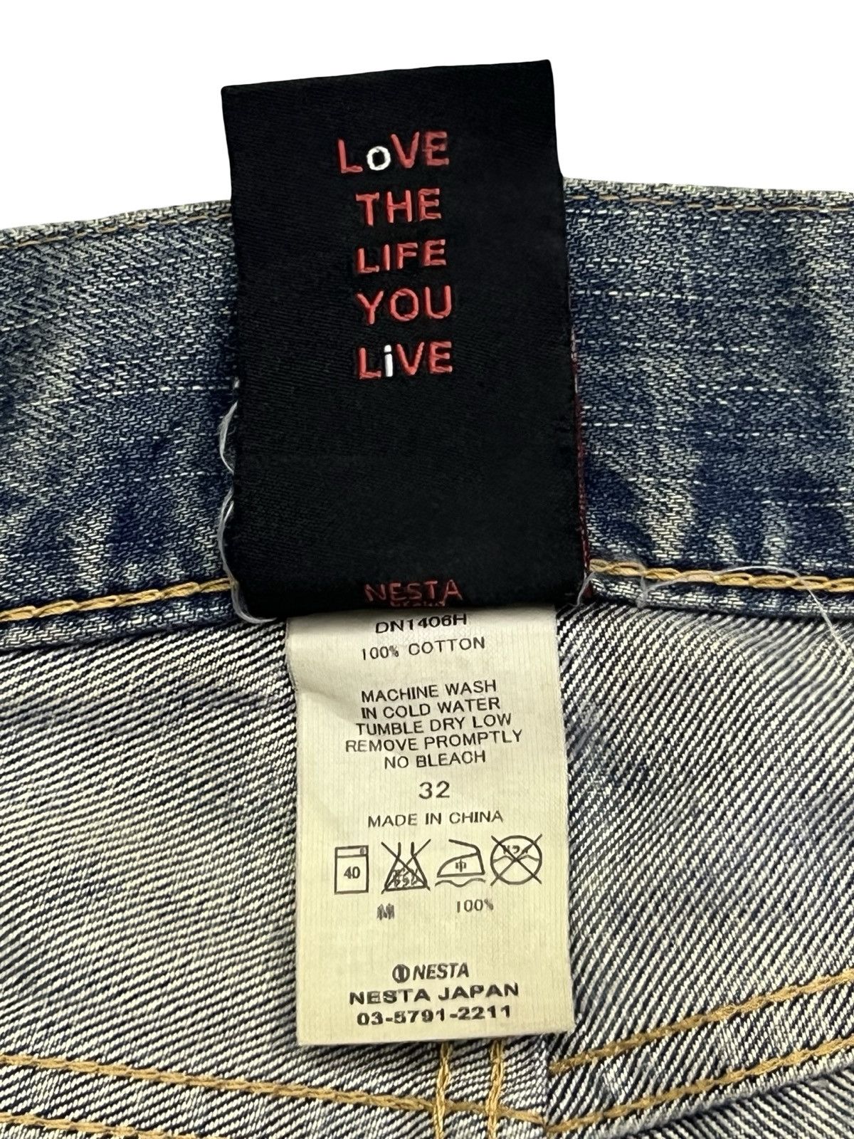 Japanese Brand Vintage 00s NESTA BRAND (Nesta Japan) Japanese Denim - W35 Size US 35 - 12 Thumbnail