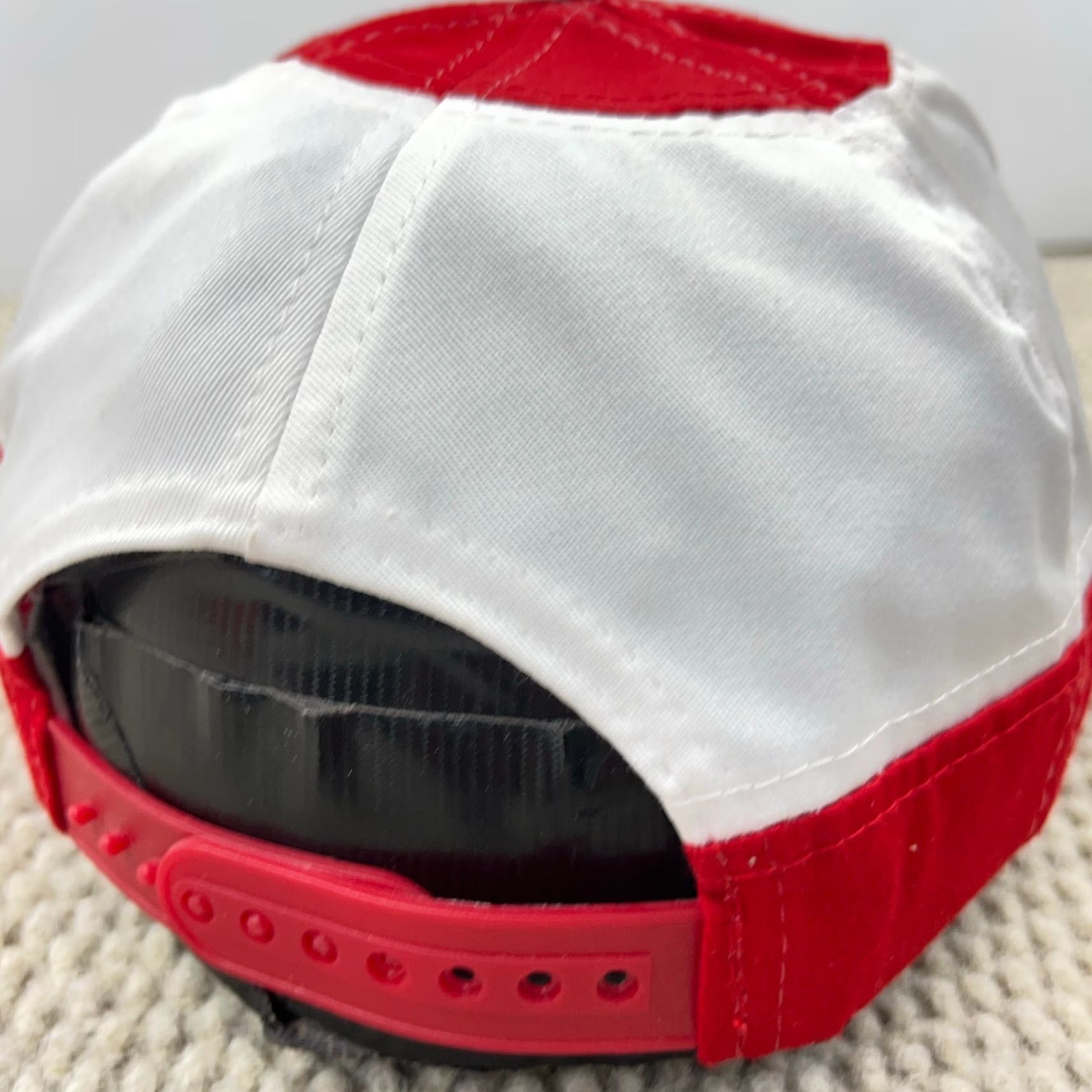Caterpillar VINTAGE CAT Racing Hat Cap Snapback Red White Big Logo Size ONE SIZE - 5 Thumbnail