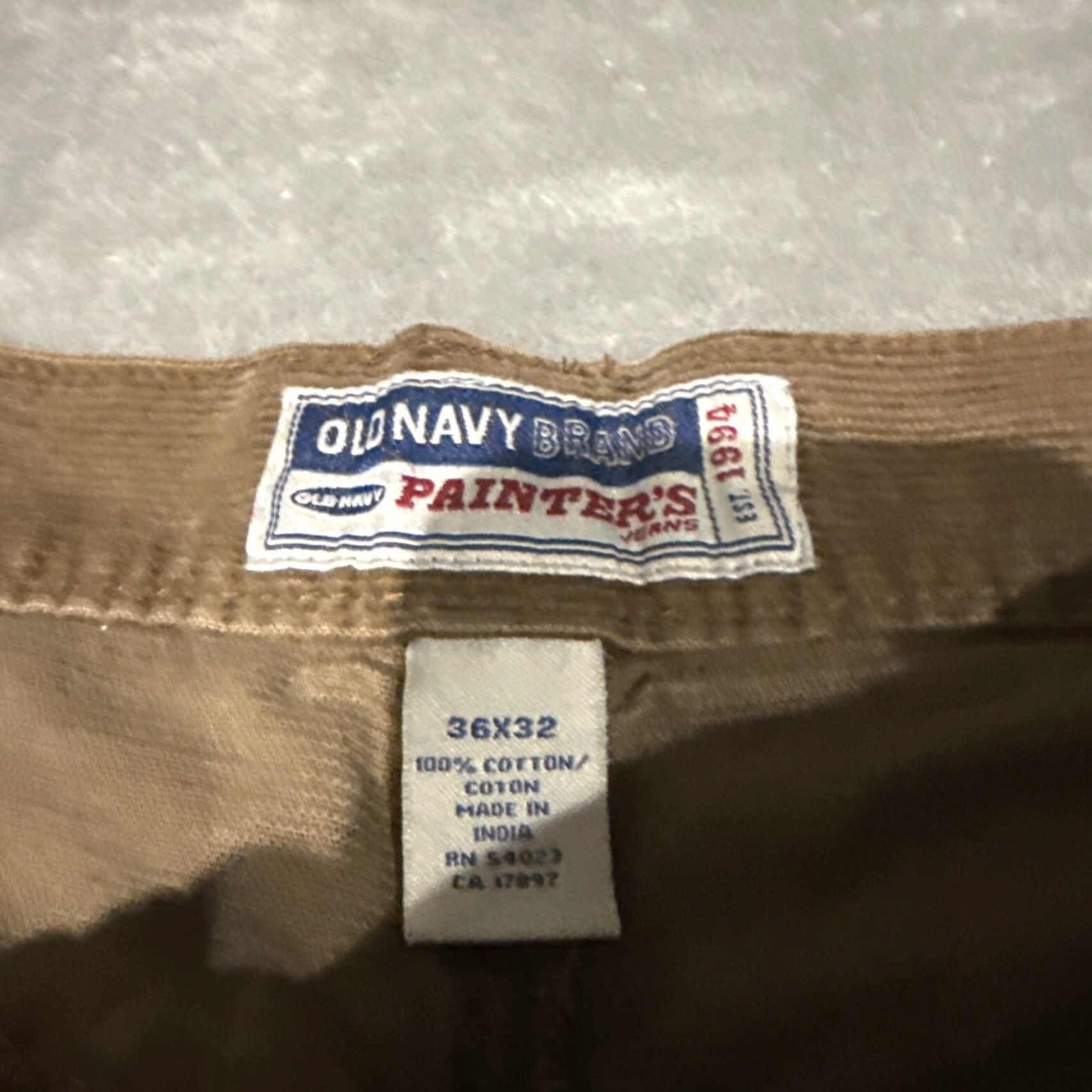 Old Navy Old Navy Painter's Corduroy Pants Men's Brown 36x32 Carpenter Straight Skater Casual Workwear Pants Size US 36 / EU 52 - 3 Thumbnail