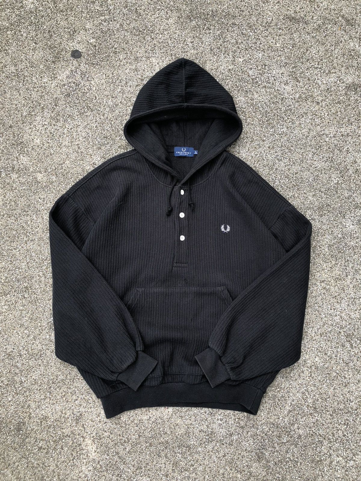 Fred Perry Fred Perry Japan Half Button Hoodies Size US XL / EU 56 / 4 - 10 Thumbnail