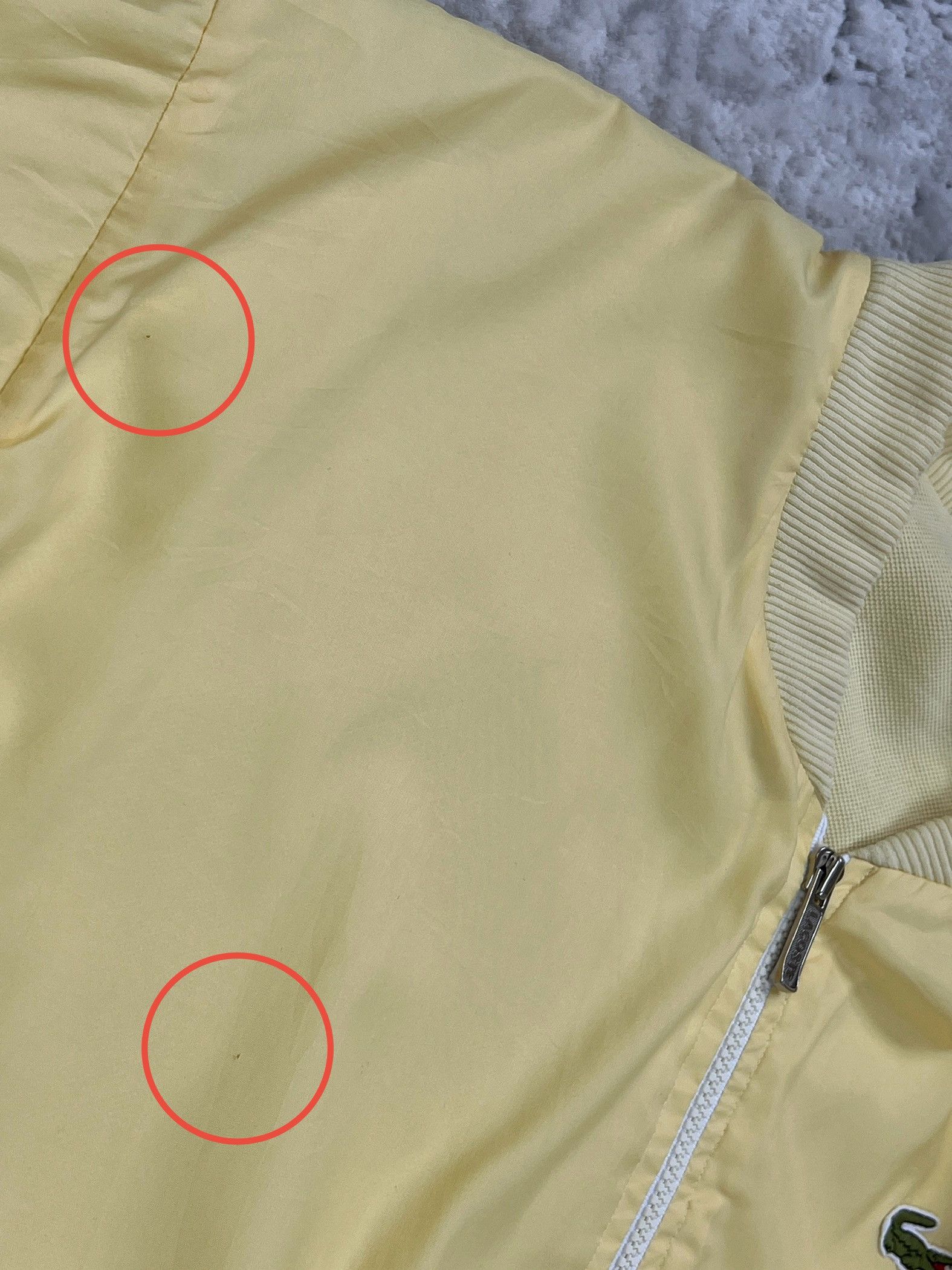 Lacoste Vintage Lacoste Chemise Bomber Jacket Yellow Made in France Size US L / EU 52-54 / 3 - 12 Thumbnail