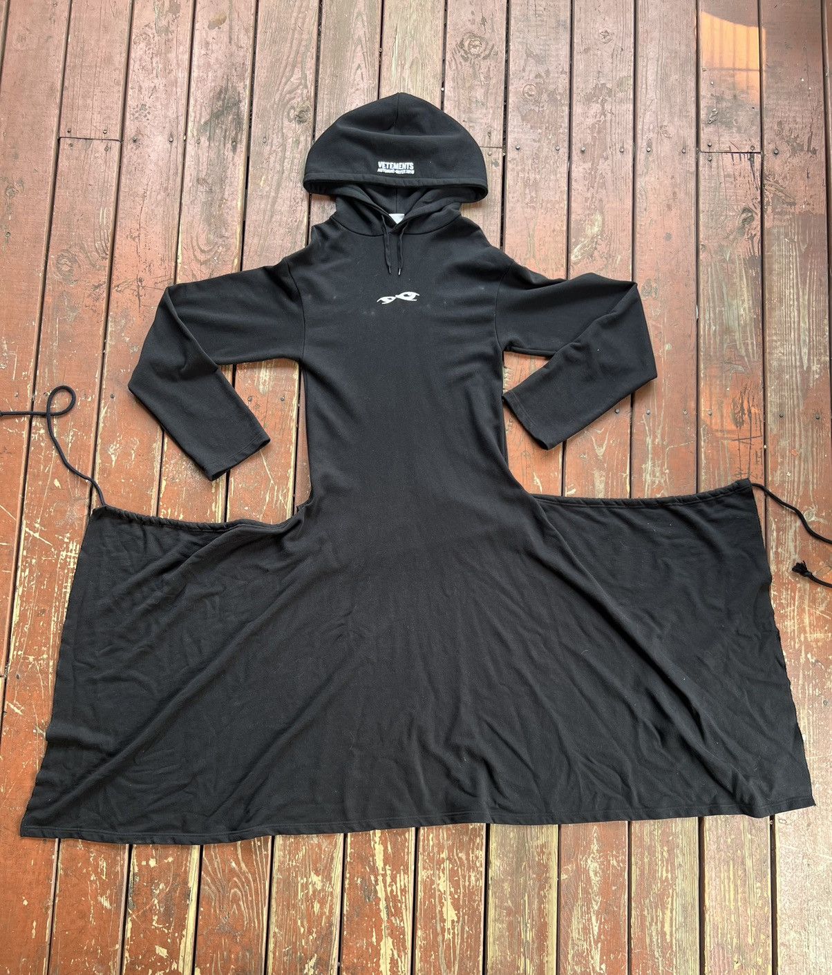 Vetements eyes hoodie dress