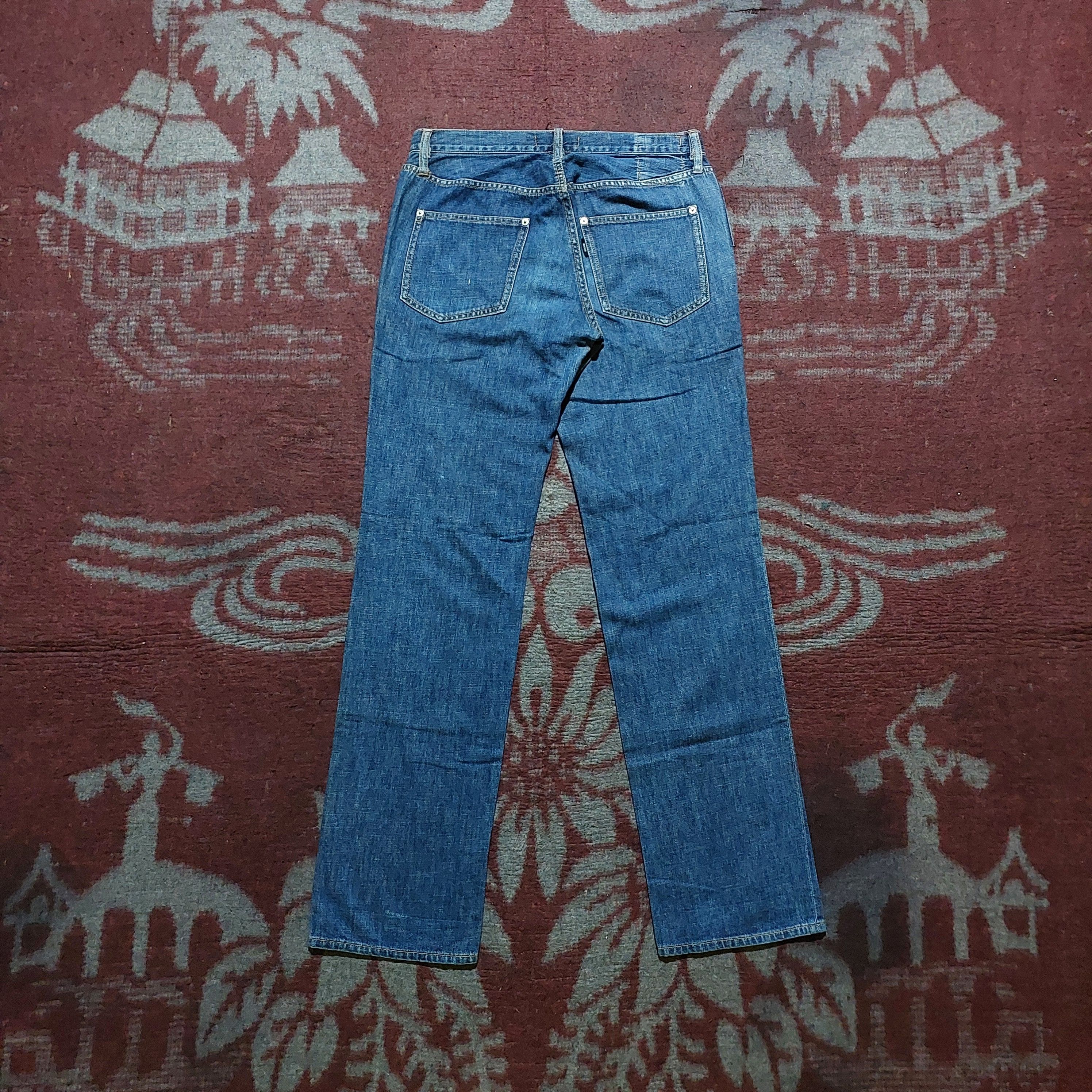 Zucca issey miyake japan blue faded straight jeans