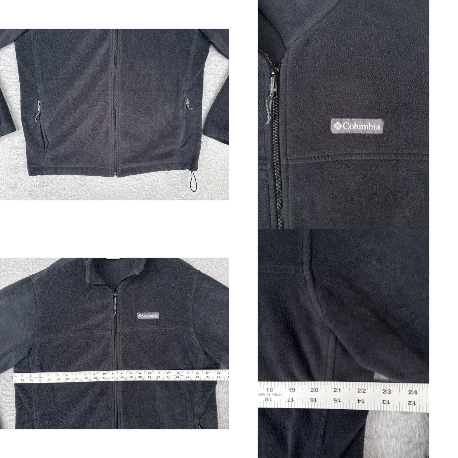 Vintage Columbia Jacket Mens Large Gray Full Zip Fleece Outdoor Windbreaker Pockets Zipper Logo Size US L / EU 52-54 / 3 - 8 Thumbnail