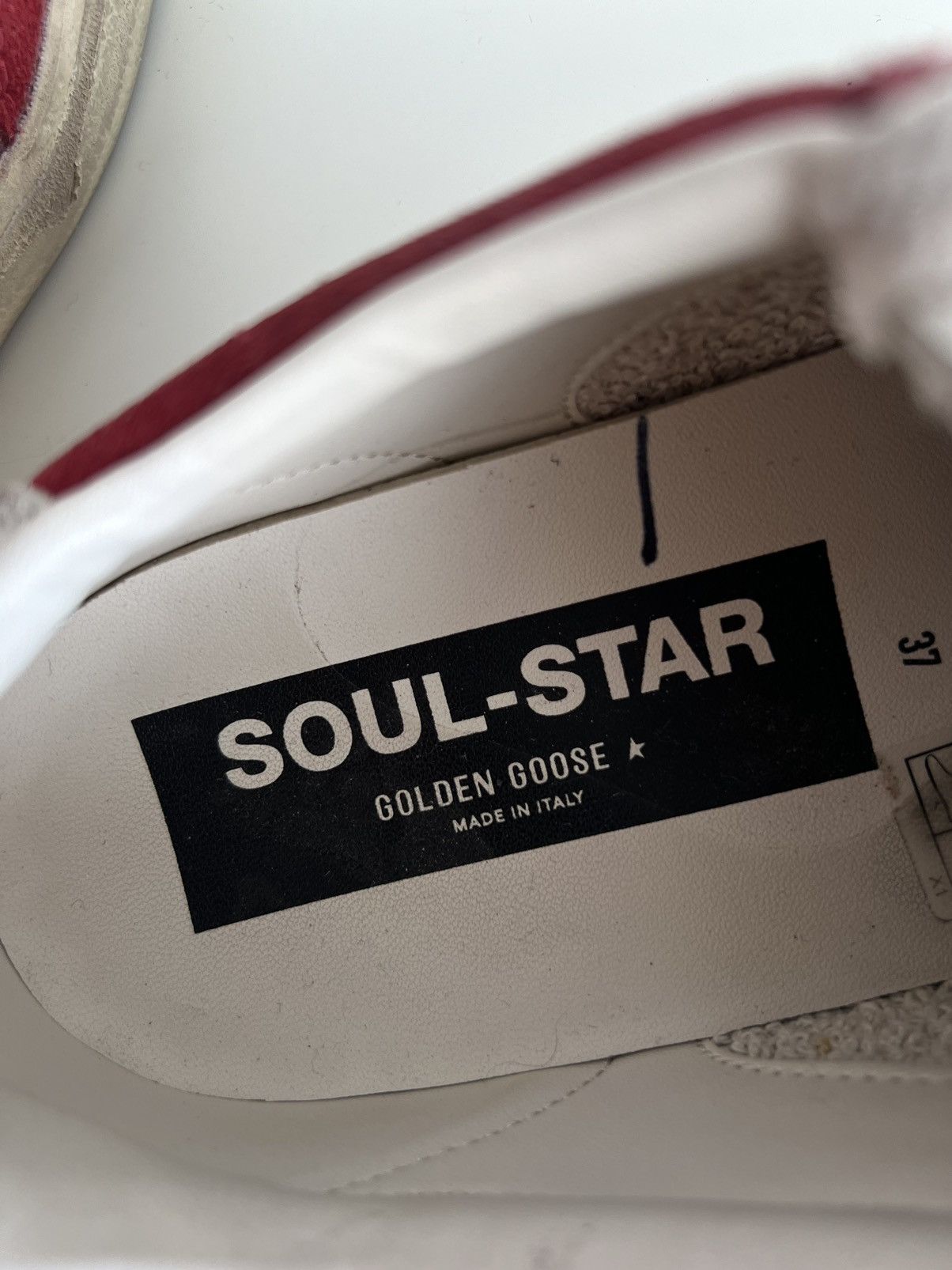 Golden Goose Golden Goose Soul Star Dark Red/Milk Sneakers Size US 8.5 / IT 38.5 - 20 Thumbnail