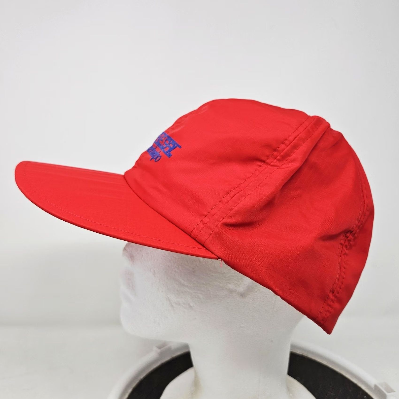 Vintage Vintage Kennebunk Hat Cap Baseball Snap Back One Size Red Mens Nylon Travel Size ONE SIZE - 5 Thumbnail
