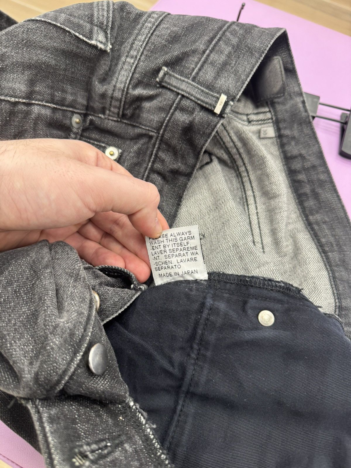 Dior Dior denim jeans black 30 Size US 30 / EU 46 - 8 Thumbnail
