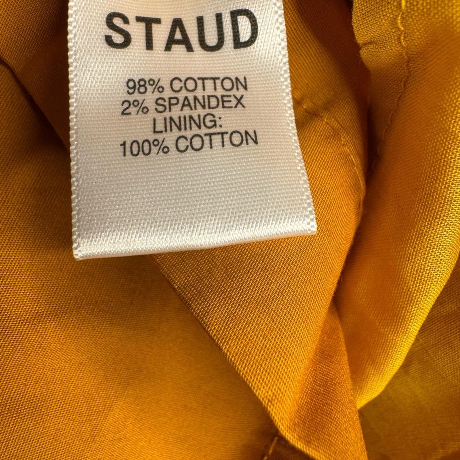 Staud NWT Staud Mini Elio Dress In Honey Size XS / US 0-2 / IT 36-38 - 8 Thumbnail