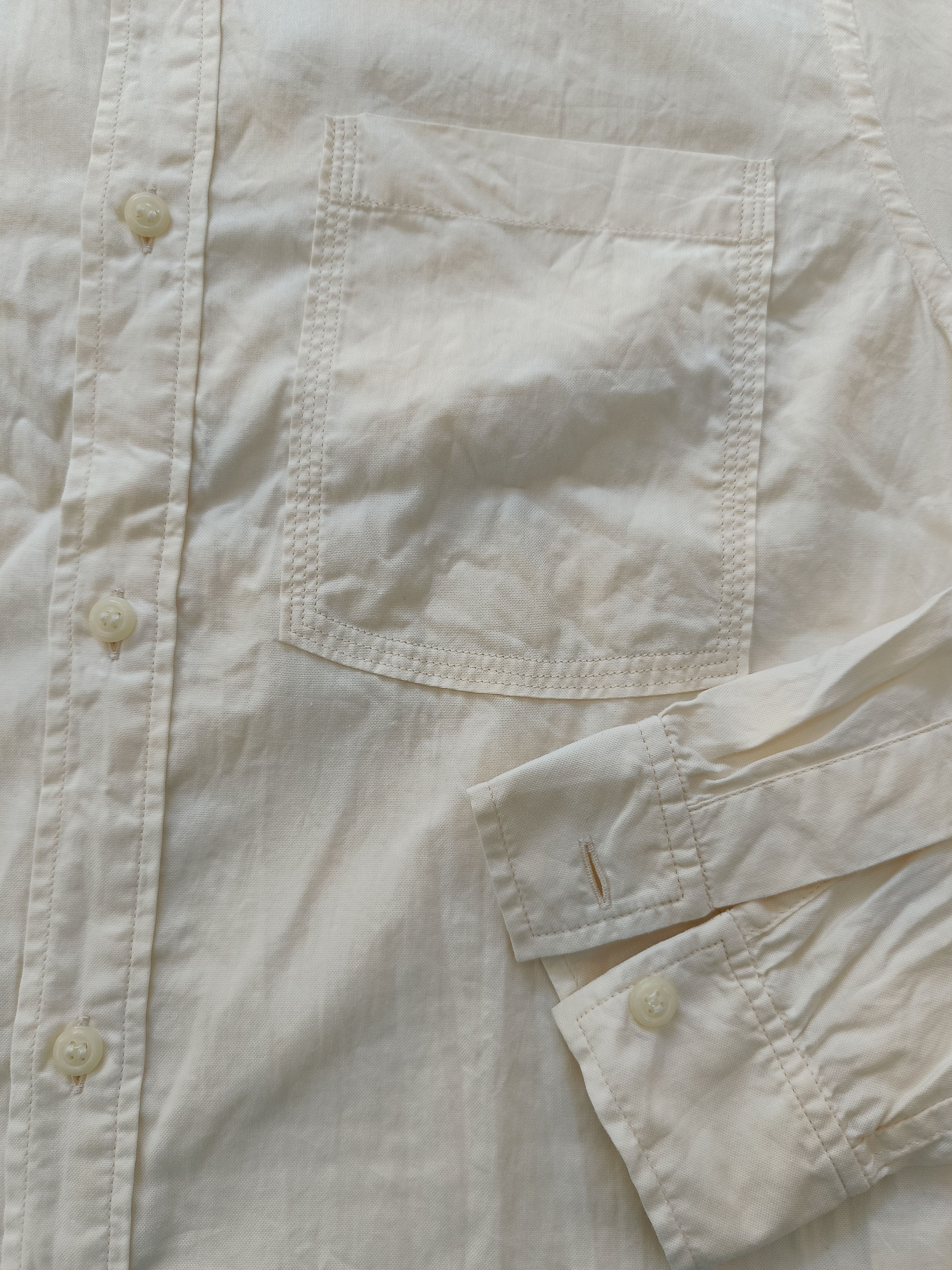 A.P.C. APC A.P.C. Romania 34 plain ivory white ladies shirt Size XXS / US 00 / IT 34 - 12 Thumbnail