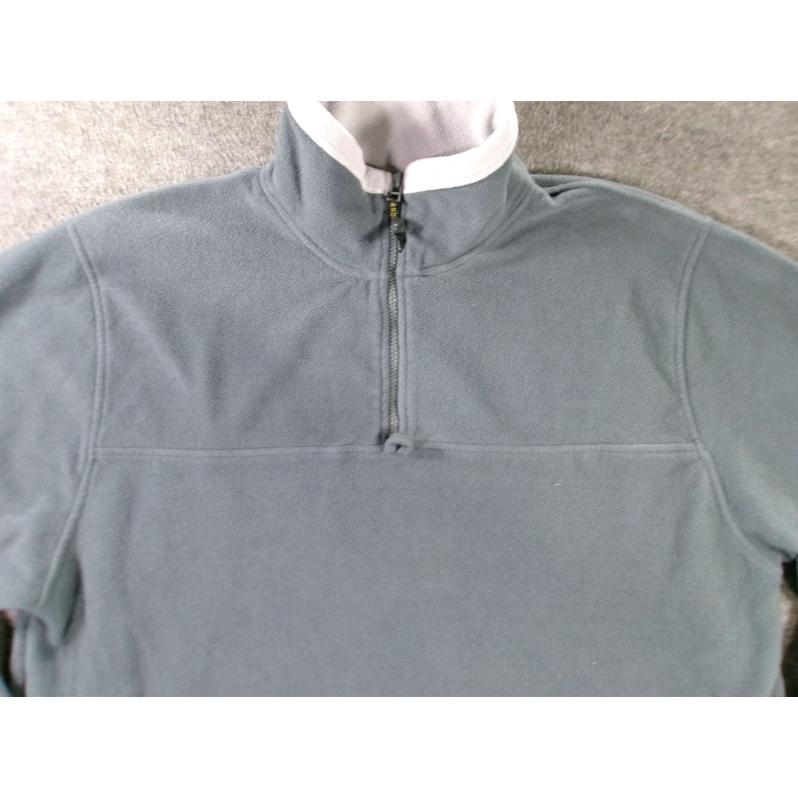 Vintage Roundy Ridge Jacket Men 2XL Gray Fleece Pullover 1/4 Zip Polyester Mock Neck Casual Long Sleeve Solid Zip Pockets Vintage: No Size US XXL / EU 58 / 5 - 2 Thumbnail