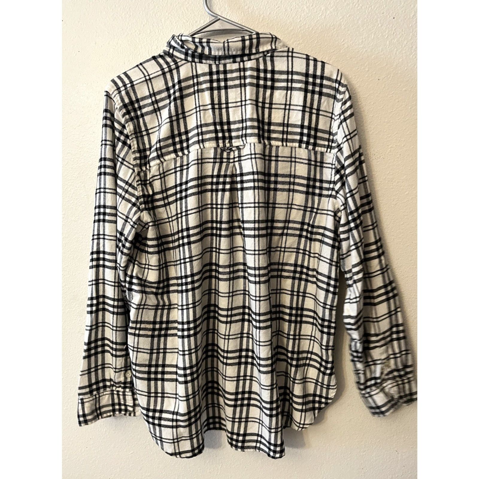 American Eagle Outfitters American Eagle Outfitters Shirt Womens XL Button-Up Plaid Multicolor Chambray 100% Cotton Casual Fall Seasons Womens Size XL / US 12-14 / IT 48-50 - 3 Thumbnail