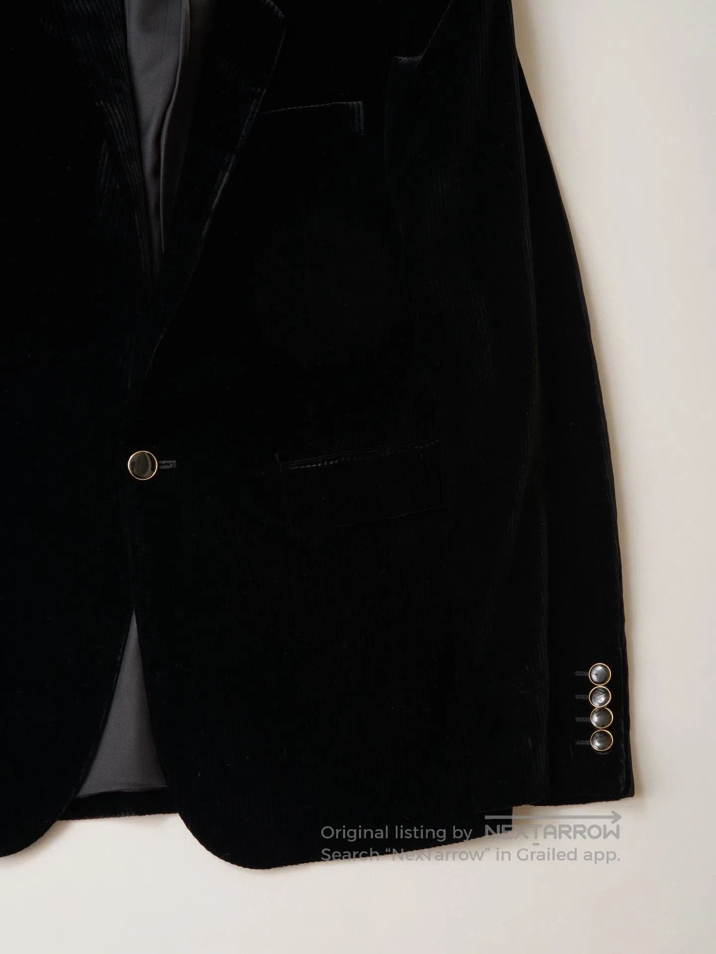 Saint Laurent Paris YSL 2020 Black Corduroy Blazer. Size M / US 6-8 / IT 42-44 - 4 Thumbnail