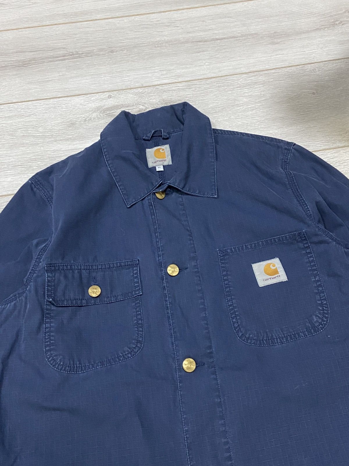 Carhartt × Carhartt Wip × Vintage Vintage Carhartt WIP Digger buttons Coat Jacket Size US M / EU 48-50 / 2 - 3 Thumbnail