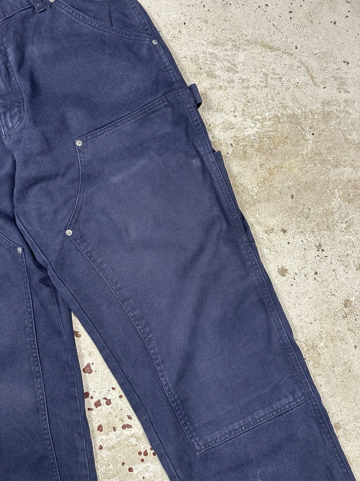 Carhartt × Vintage Vintage Y2K Carhartt Style Navy Double Knee Denim Pants Jean Size US 32 / EU 48 - 6 Thumbnail