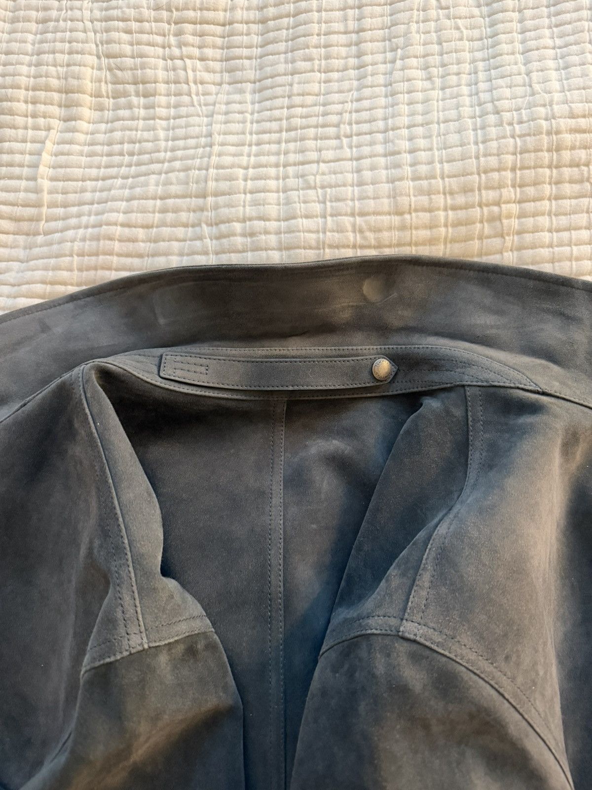 Tom Ford 8880USD Anthracite Suede Chore Jacket Size US L / EU 52-54 / 3 - 13 Thumbnail